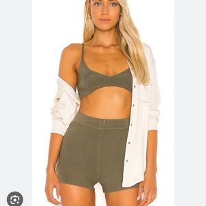 One Grey Day cutest lounge shorts & bralette set